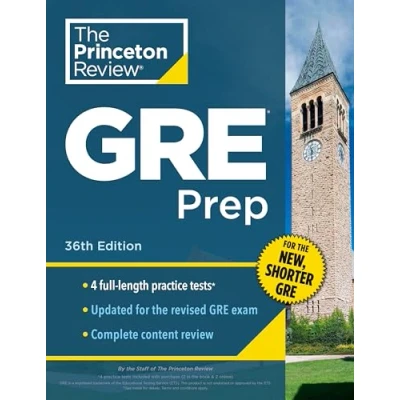 Afbeelding van Princeton Review GRE Prep, 36th Edition: 4 Practice Tests + &amp; Techniques Online Features