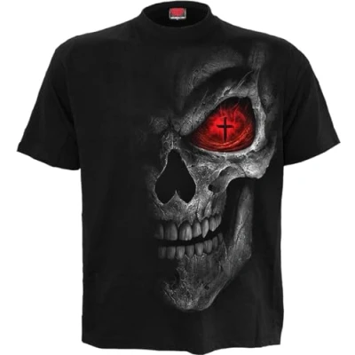 Afbeelding van Spiral Death Stare Heren T shirt L Zwart