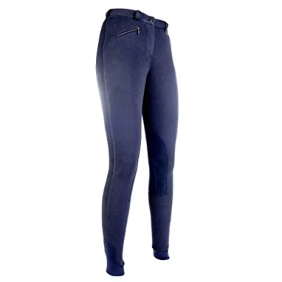 Afbeelding van HKM Rijbroek Penny Easy Met Softline Knievlak Donkerblauw 140