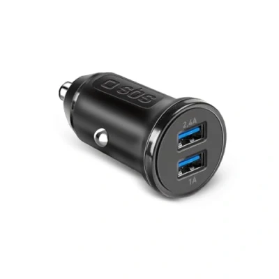 Afbeelding van sbs mobile Ladegerät fürs Auto mit zwei USB Ausgängen oplader 12 W Auto, Vrachtwagen Uitgangsstroom (max.) 2.4 A Aantal uitgangen: 2 x