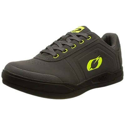 Afbeelding van O&#039;NEAL Mountainbike Schoenen Downhill Freeride Vegan Compatibel met SPD pedaal plaat, Bovenstuk: Duurzaam en lichtgewicht PU, ademend V.22 Pinned Shoe Volwassen Neon Grijs Geel 39