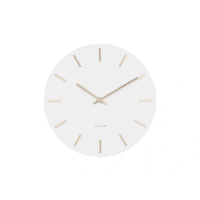 Afbeelding van Karlsson Wandklok Charm Small Wit Ø30cm