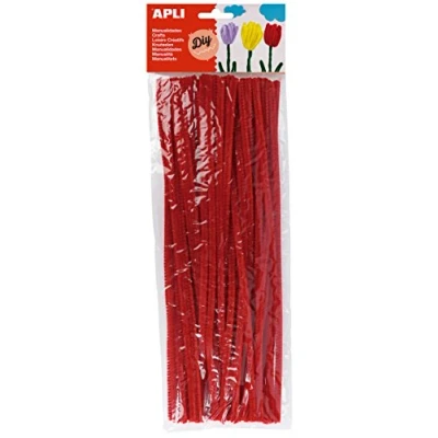 Afbeelding van APLI pijpenpoetszak, rood, 50 stuks