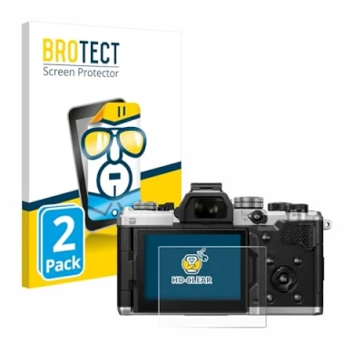 Afbeelding van BROTECT Screenprotector voor OM System 3 Folie Beschermfolie transparant (2 Stuks)