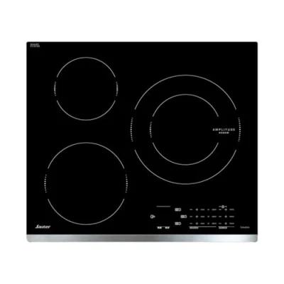 Afbeelding van Sauter inductiekookplaat 60cm 3 pits 7200w zwart spi4360x