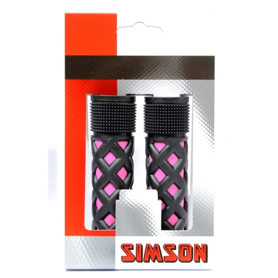 Afbeelding van Simson Kinderhandvatten Roze/Zwart