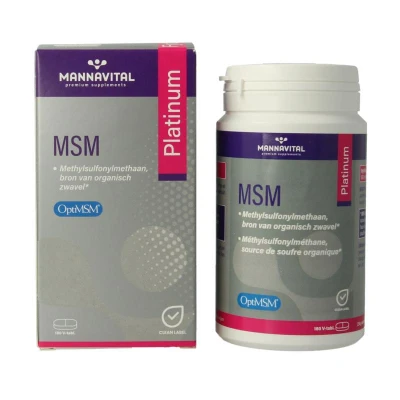 Afbeelding van Mannavital Msm Platinum, 180 tabletten