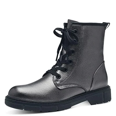 Afbeelding van MARCO TOZZI dames 2 25282 41 Boot Flat, Pewter Comb, 37 EU