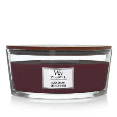 Afbeelding van Woodwick Kaars Black Cherry Ellipse