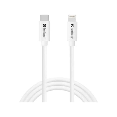 Afbeelding van Sandberg 136 58 Lightning kabel 1 m Wit