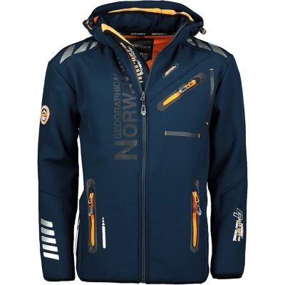 Afbeelding van Geographical Norway Softshell Jas Donkerblauw/Oranje Royaute 6XL