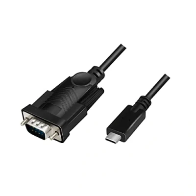 Afbeelding van LogiLink Serieel Adapter [1x USB C 2.0 stekker 1x D sub 9 polig] 1.2 m Zwart