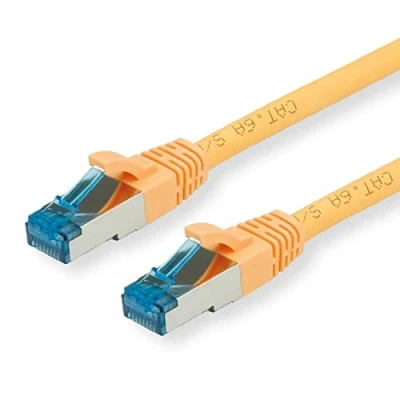 Afbeelding van VALUE Patchkabel Kat.6A (Class EA) S/FTP (PiMF), LSOH, geel, 2 m