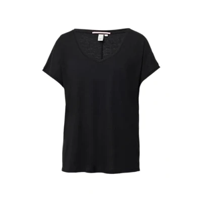 Afbeelding van QS Tshirt basic, Dames, Maat: XS, Schwarz