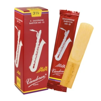 Afbeelding van Vandoren Bariton Saxofoon Java Red Rieten 5 Stuks Verpakking Dikte 3.5
