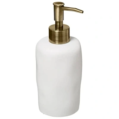 Afbeelding van 5Five Zeeppompje van kunststeen wit 300 ml zeepdispenser