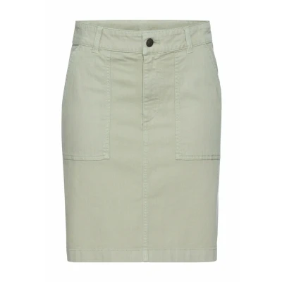 Afbeelding van camel active Leichter Jeansrok, Dames, Maat: 46, Eucalyptus