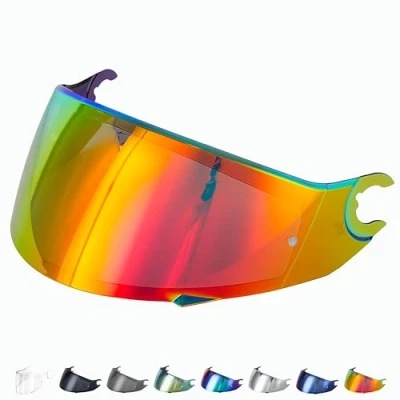 Afbeelding van Everalo compatibel met Shark Skwal 2 vizier Spartan 1.2 D helmvizier VZ160 VZ165 Pinlock Ready (rood)