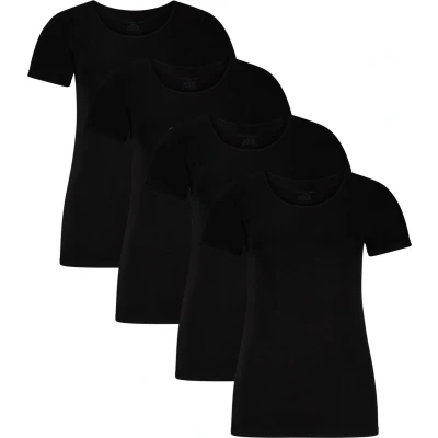 Afbeelding van Bamboo Basics KATE, 4ER PACK Hemd, Dames, Maat: 38, Schwarz