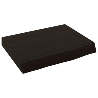 Afbeelding van Wandschap 40x30x6 cm behandeld massief eikenhout donkergrijs