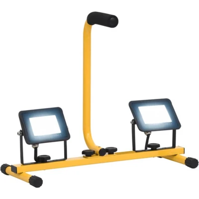 Afbeelding van vidaXL Spotlight met handvat LED 2x20 W koudwit