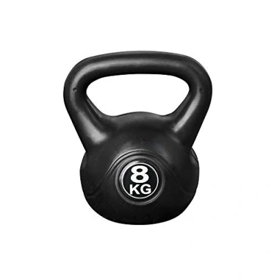 Afbeelding van Kettlebell voor binnen en buiten Kunststof Zwart 8 kg