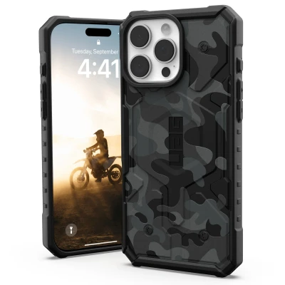 Afbeelding van Apple iPhone 16 Pro Max Hoesje Kunststof UAG Hardcase/Backcover Zwart Telefoonhoesje Shockproof/Valbescherming