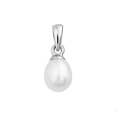 Afbeelding van Trendjuwelier huiscollectie Hanger Witgoud Parel