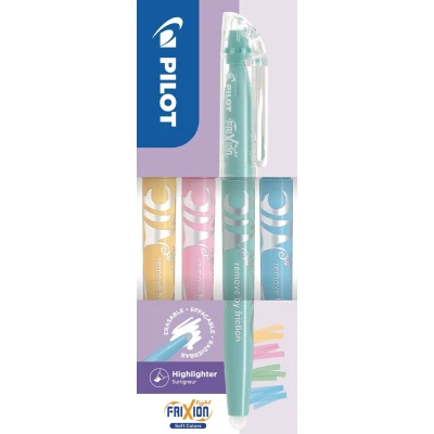 Afbeelding van Pilot Frixion Light Soft Set 4 Kleuren Oranje Roze Groen Blauw Uitwisbaar