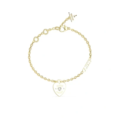 Afbeelding van Guess Amore Armband Yellow goldcoloured/white, Dames, Maat: Small, gold coloured/white