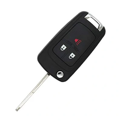 Afbeelding van BROVACS Vervanging Sleutel Shell Compatibel met CHEVROLET Spark 3 Knop Keyless Entry Remote Flip Key Case Fob PG657GC