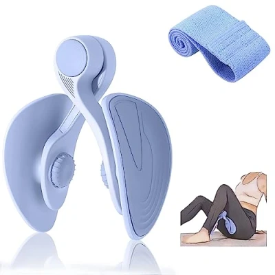 Afbeelding van Dijtrainer 16KG Bekkenbodemtrainer voor Dames Vrouw Bilspiertrainer Thuis Herentrainingsapparatuur Fitnessapparatuur Sportapparatuur Bekkenbodemspiertrainer (Blauw)