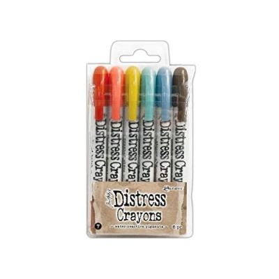 Afbeelding van Ranger Tim Holtz Distress crayons set van 6 (TDBK51770)
