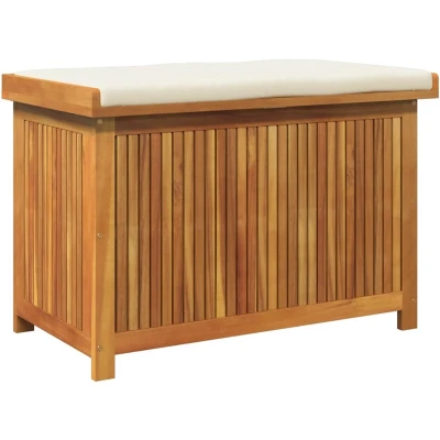 Afbeelding van vidaXL Kussenbox voor buiten 90x50x60,5 cm massief acaciahout