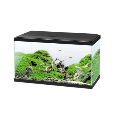 Afbeelding van Ciano, Aquarium 60 zwart, voor vissen, uitgerust met filter, verbruiksartikelen, led en verwarming, 58 l, versterkte verpakking webverzending