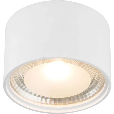 Afbeelding van Globo plafonniere Serena wit metaal 11,3 cm ingebouwde LED module 12007W