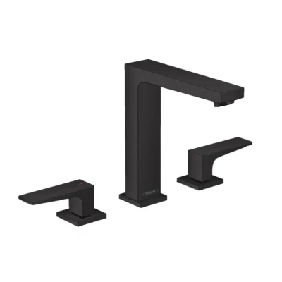 Afbeelding van Hansgrohe wastafelmengkraan 160 metropol 3 gats mat zwart 32515670