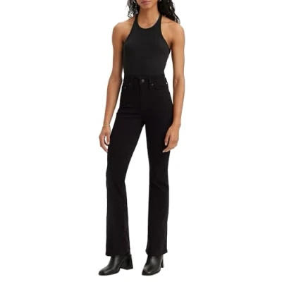 Afbeelding van Levi&#039;s 725 high rise bootcut night is black denim Skinny/slim jeans W26 L30