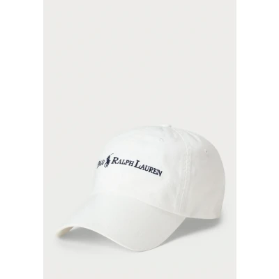 Afbeelding van Polo Ralph Lauren Cotton Twill BALL CAP Unisex Pet, Maat: One Size, White
