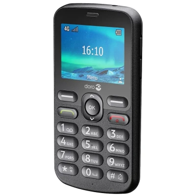 Afbeelding van Doro 1880 4G Zwart mobiele telefoon