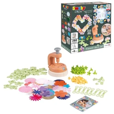Afbeelding van Smoby creatieve decoratieset Voor het maken van eigen bloemcomposities en decoratieve frames, 200 accessoires. kinderen vanaf 5 jaar