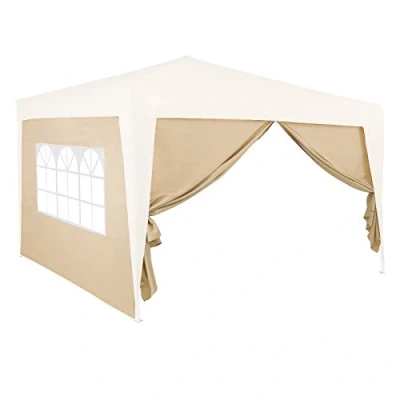 Afbeelding van Deuba Zijwanden Paviljoen 2 Delig Beige 3x2m