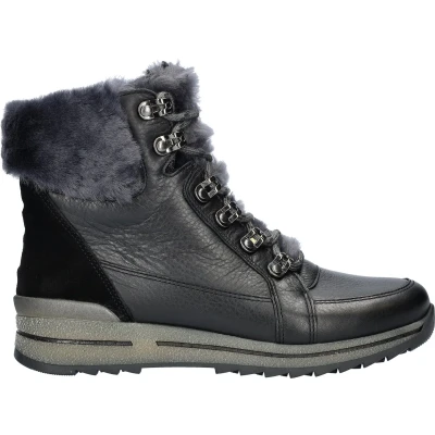 Afbeelding van ara Snowboots, Dames, Maat: 38.5, Schwarzgraphit Leer