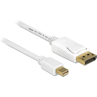 Afbeelding van Mini DisplayPort kabel versie 1.2 (4K 60 Hz) / wit 2 meter