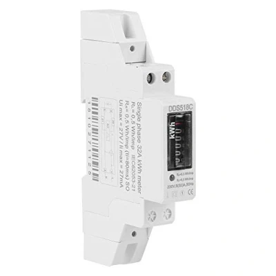 Afbeelding van LCD KWh Meter 220V Digitale Elektriciteitsmeter Eenfase DIN Rail Energiemeter 5A 32A