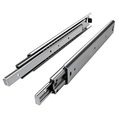 Afbeelding van 1 Paar (2 stuk) Volledig uitschuifbaar Ladegeleider KV1 80 H53 L400 NF Lengte 400 mm Draagkracht 110 Kg gegalvaniseerd van SOTECH