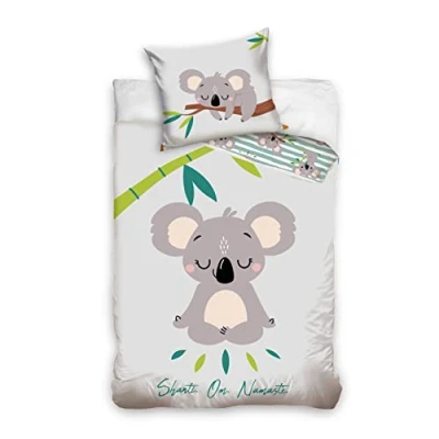 Afbeelding van MTOnlinehandel Koala Beddengoed, 135 x 200 cm, 80 katoen, dieren kinderbeddengoed voor meisjes en jongens, tienerbeddengoed, Chiller, beddengoedset