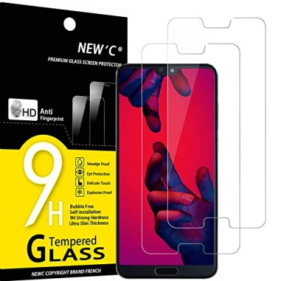 Afbeelding van NEW&#039;C 2 Stuks, Screen Protector voor Huawei P20 Pro, Gehard Glass Schermbeschermer Film 0.33 mm ultra transparant, resistent