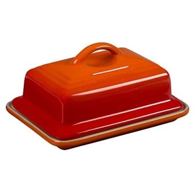 Afbeelding van Le Creuset® Botervloot Vaatwasserbestendig Vriezerbestendig Aardewerk Oranjerood