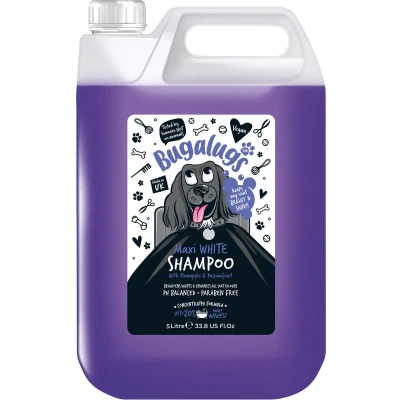 Afbeelding van Bugalugs Maxi White Whitening Dog Shampoo 5 Litre